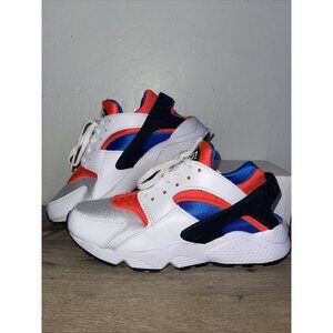 Women's Nike Air Huarache Run White Crimson Red Blue DV2220-100 Size 7.5